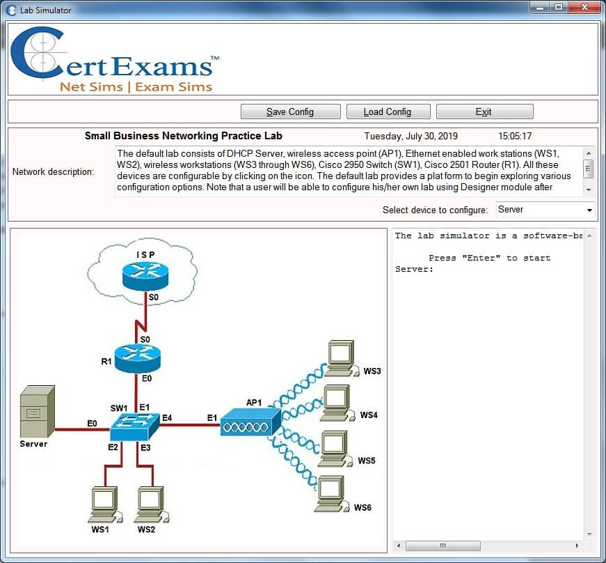 Cert-Ex™ Lab Simulator for Network+ Download