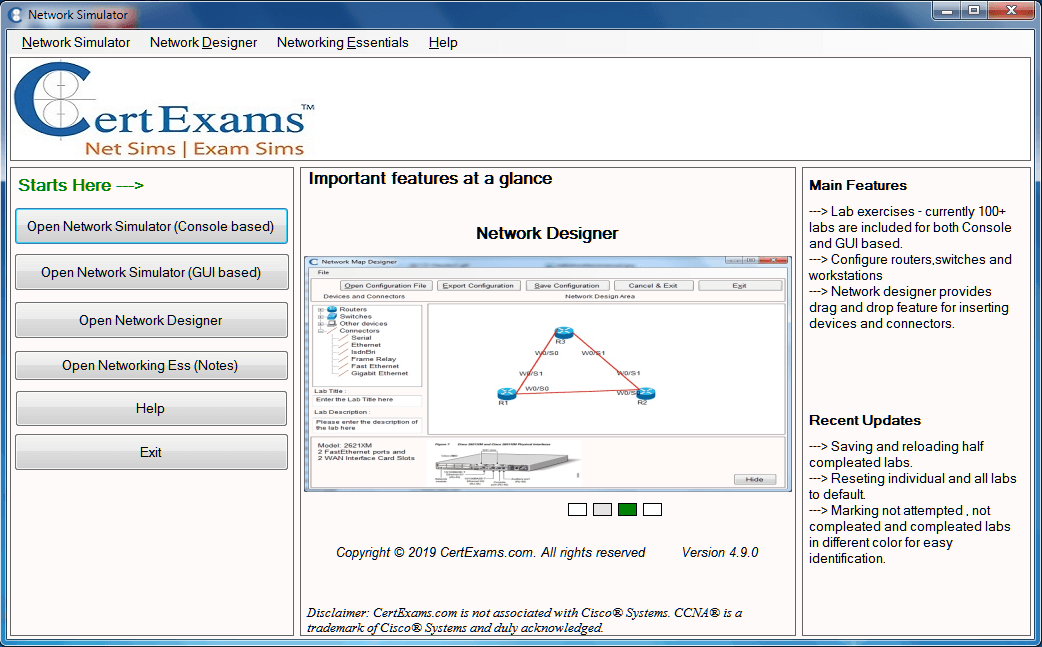 CCNA Network Simulator With Designer screenshot