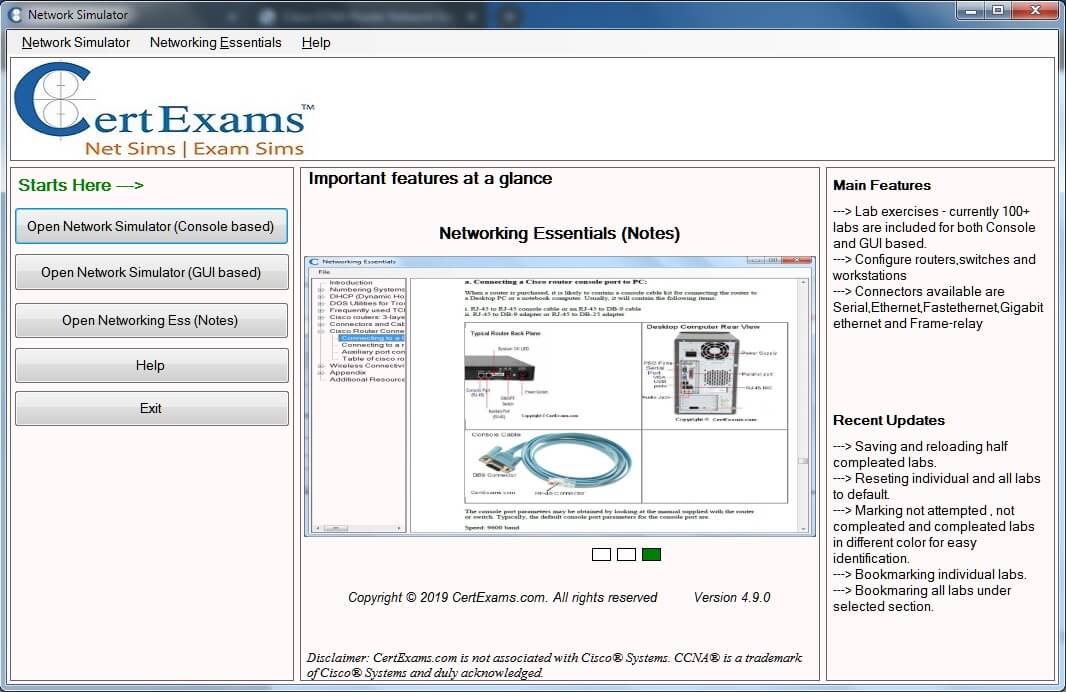 Cert-Ex™ Network Simulator For CCNA Download