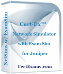 JNCIA Practice Tests with Juniper Network Simulator and Designer BoxShot