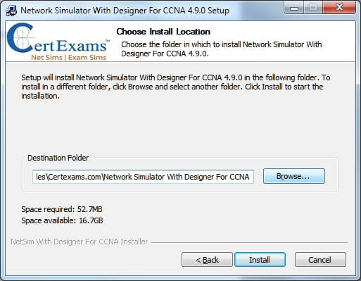 Certexams.com Network Simulator Download instructions